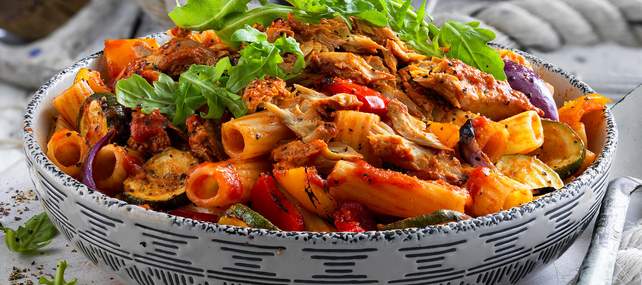 Roasted Vegetable and Mackerel Pasta – John West Ireland