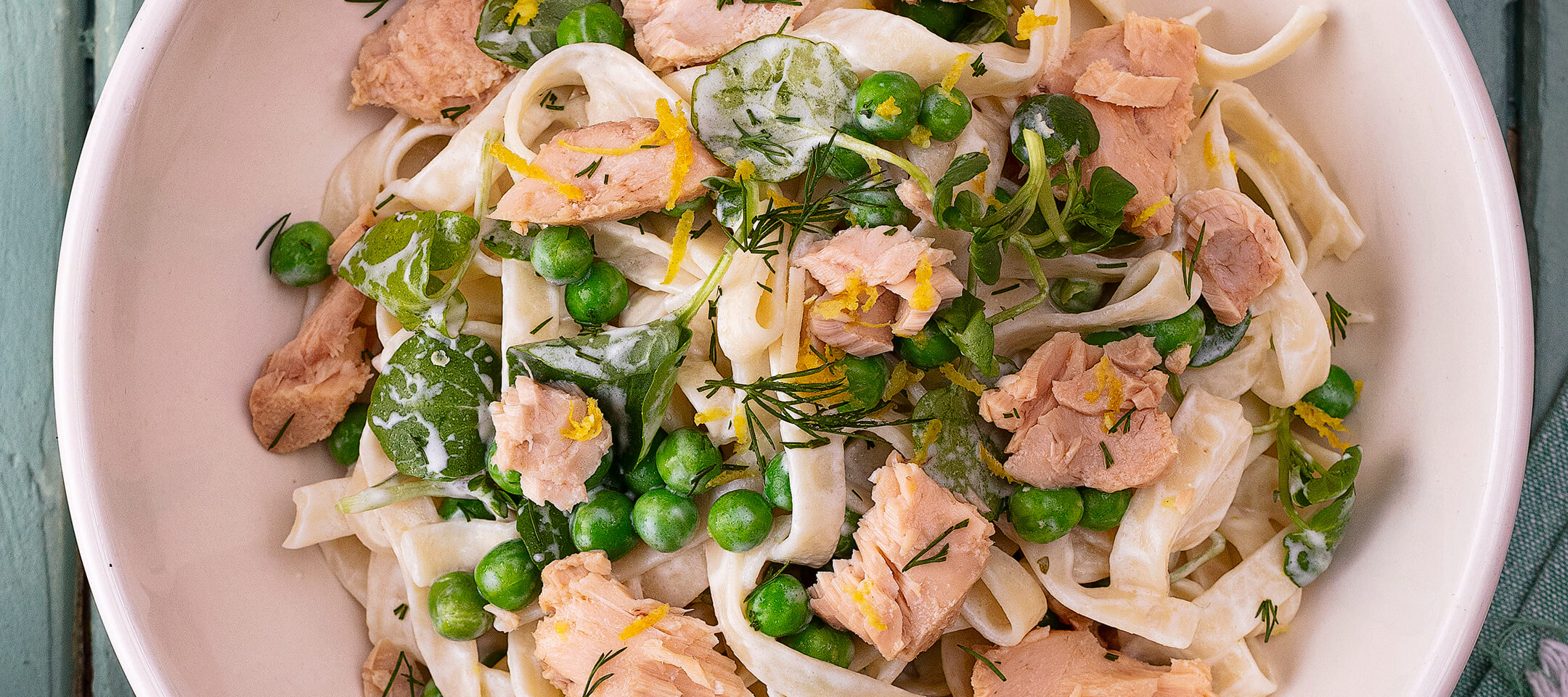 Salmon and pea tagliatelle – John West Ireland