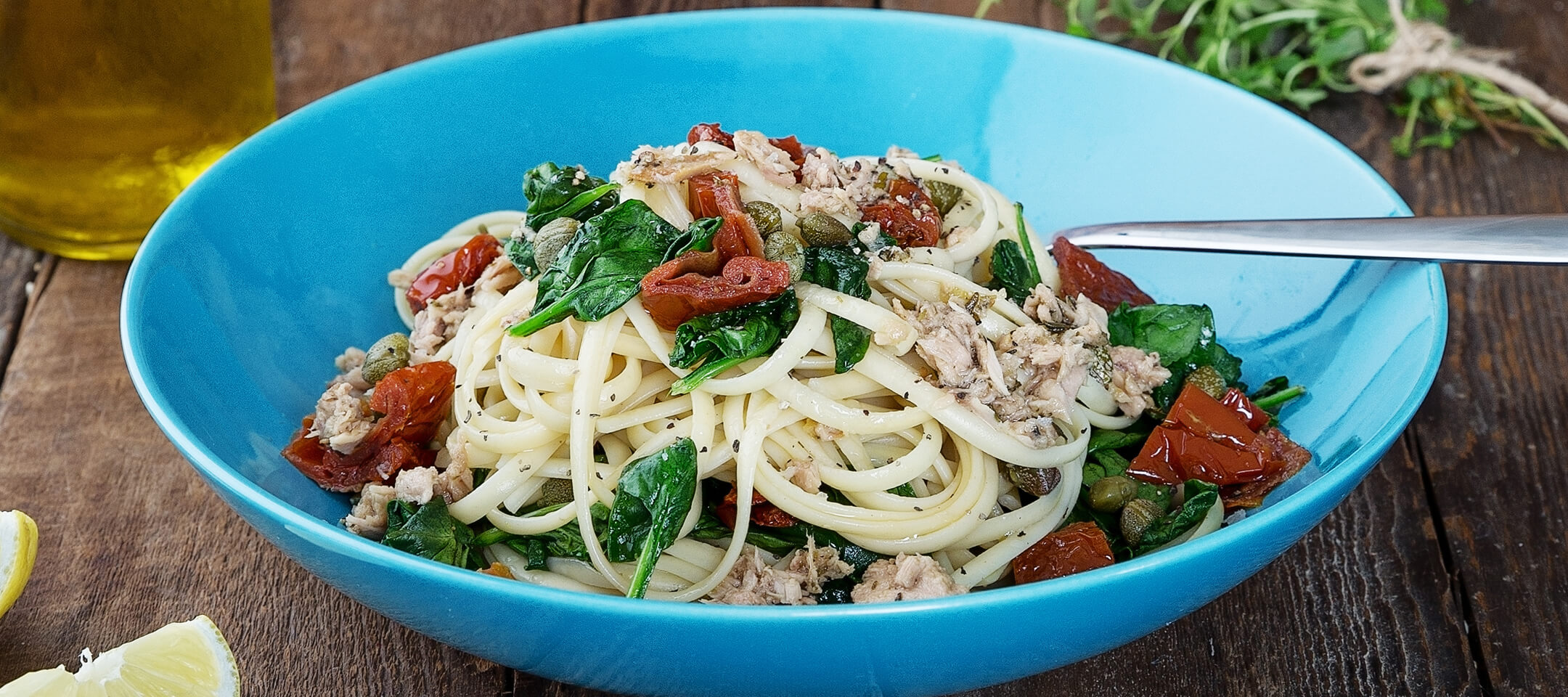Tuna, Spinach & Sun Blushed Tomato Linguine – John West Ireland