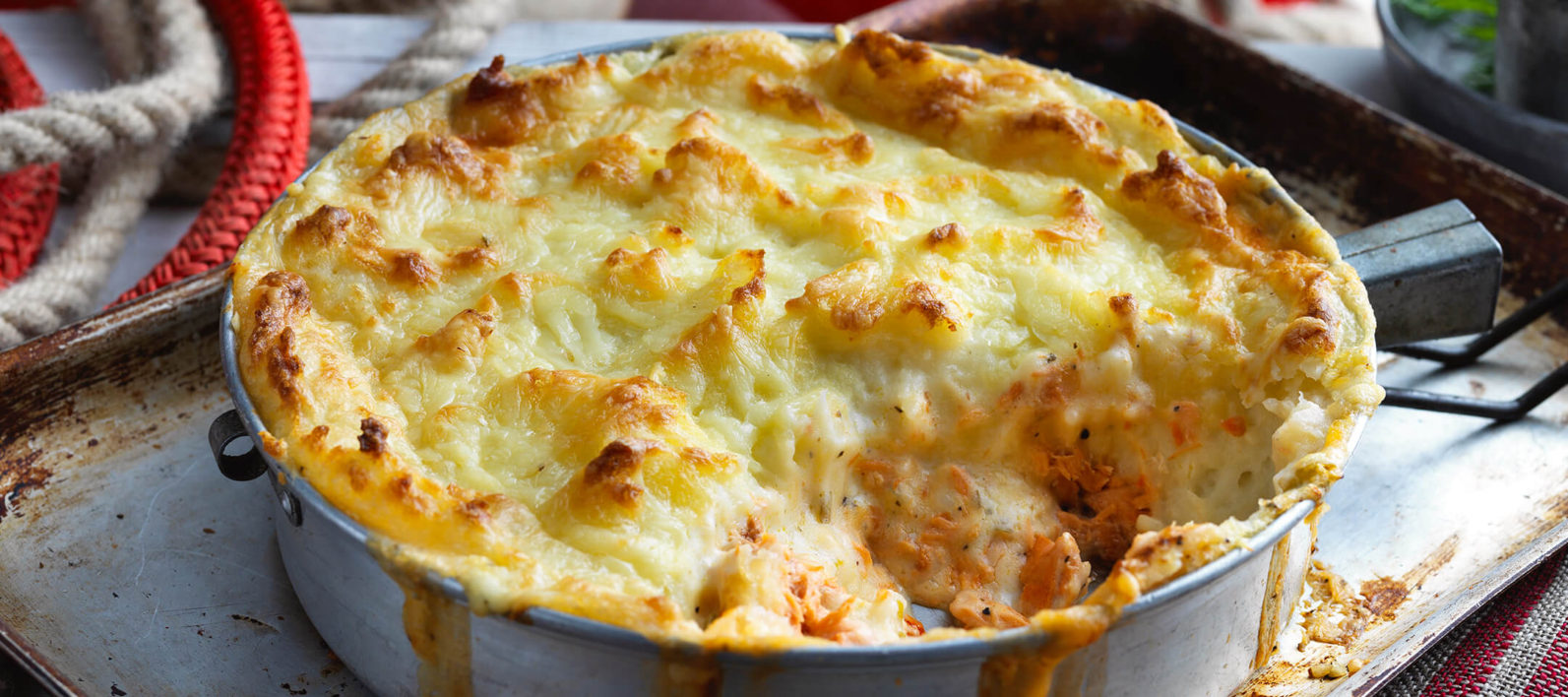 Hearty Salmon & Cheesy Potato Pie – John West Ireland