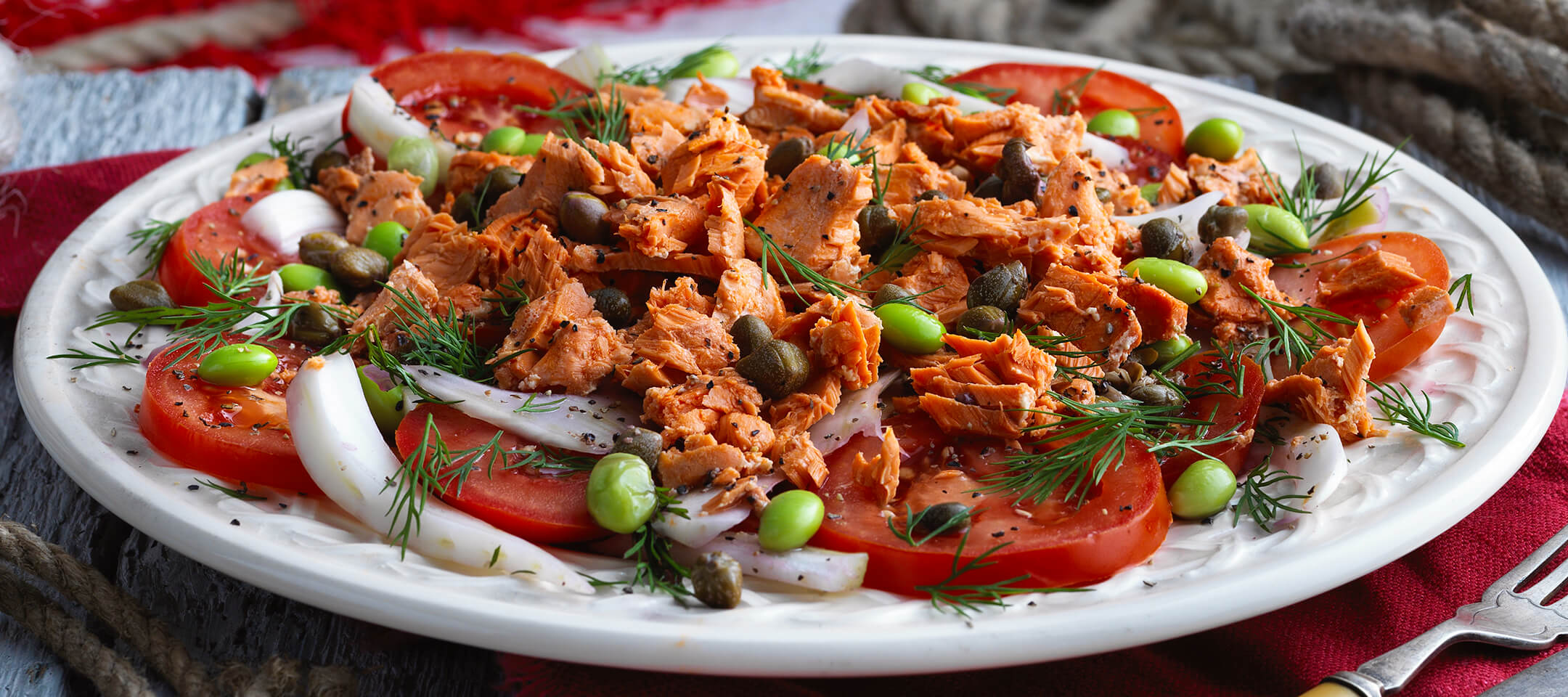 Warm Wild Alaskan Salmon, Fennel & Tomato Salad – John West Ireland