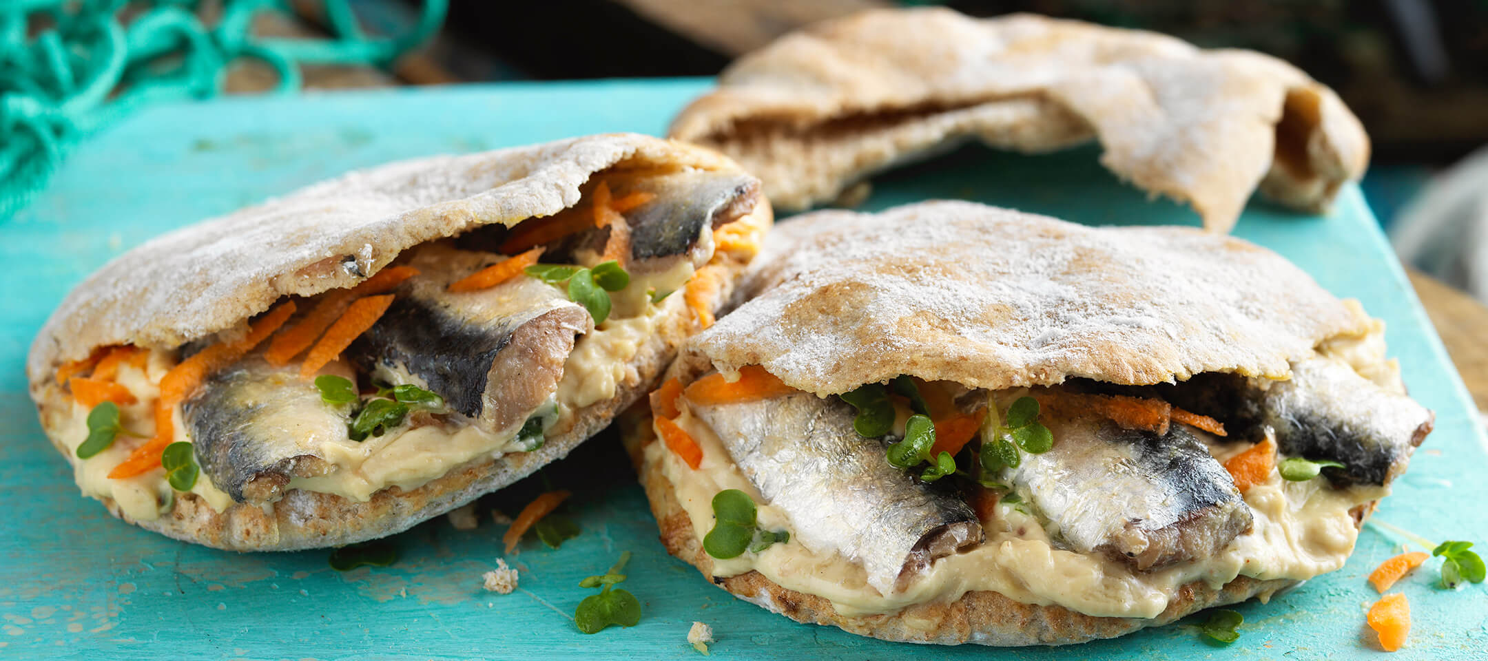 Summery Sardine, Cress & Hummus Pitta – John West Ireland