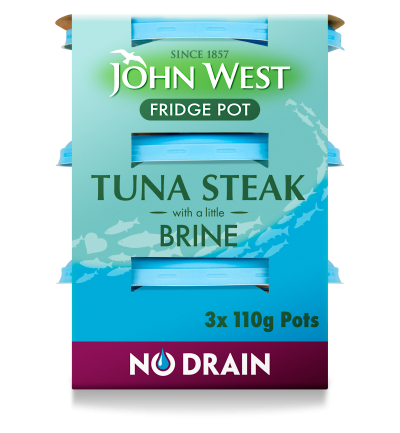 No Drain Fridge Pot Tuna Steak With A Little Brine – 3 X 110g