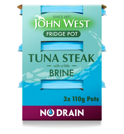 No Drain Fridge Pot Tuna Steak With A Little Brine – 3 X 110g