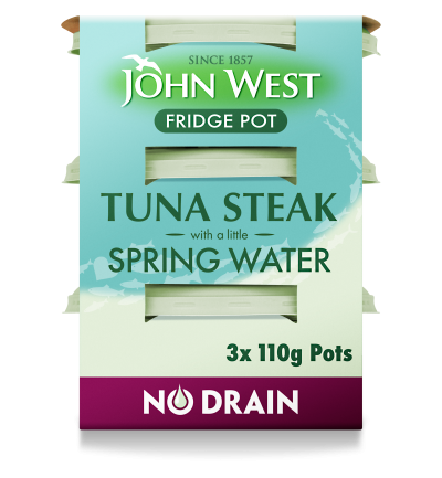 No Drain Fridge Pot Tuna Steak With A Little Spring Water – 3 X 110g