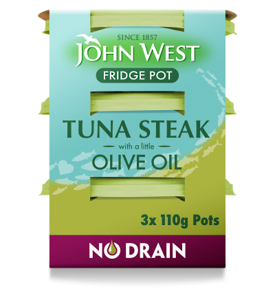 No Drain Fridge Pot Tuna Steak With A Little Olive Oil – 3 X 110g
