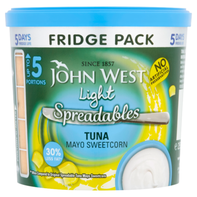 Spreadables Tuna Mayo Sweetcorn Fridge Pack Light Spreadables Tuna Mayo Sweetcorn Fridge Pack Light