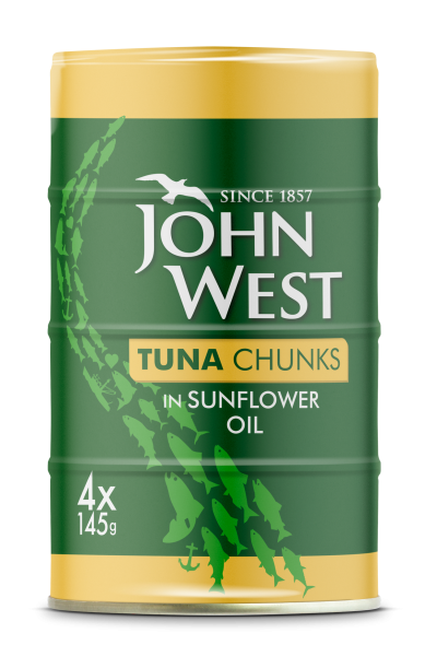 4 pack Tuna chunks in sunflower oil