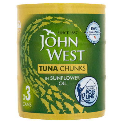 Tuna Chunks in Sunflower Oil 3X145g