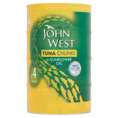 Tuna Chunks in Sunflower Oil 4x132g