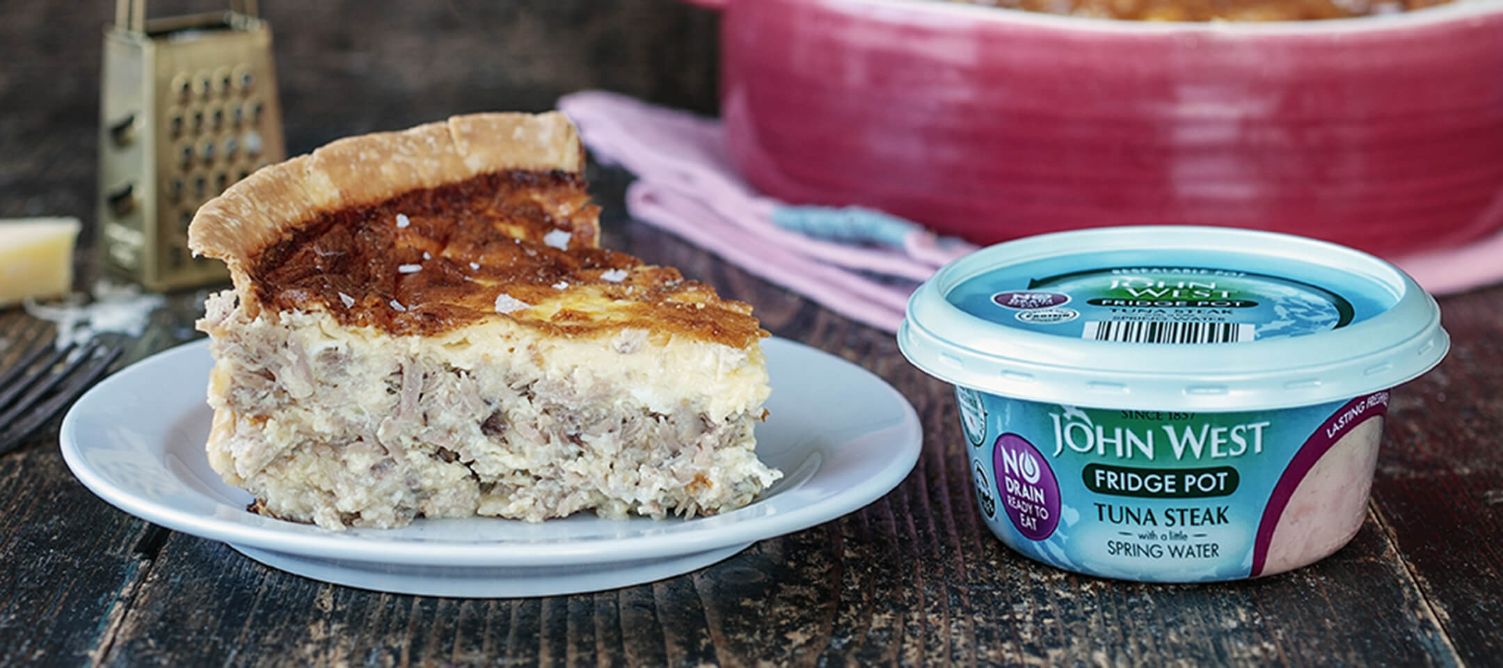 Tuna, mustard and Gruyere quiche – John West Ireland