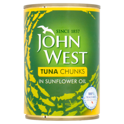 John West Tuna Chunks in Sunflower Oil 400g