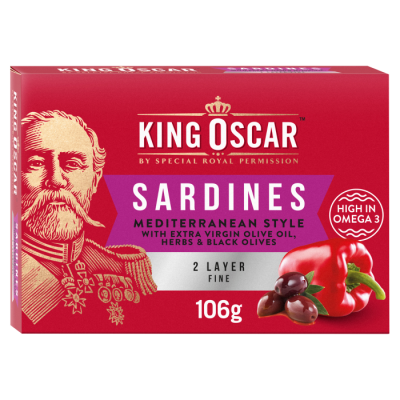 King Oscar Sardines Mediterranean Style 106g