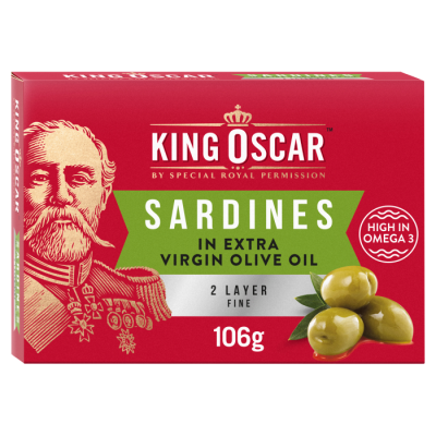 King Oscar Sardines in Extra Virgin Olive Oil 106g