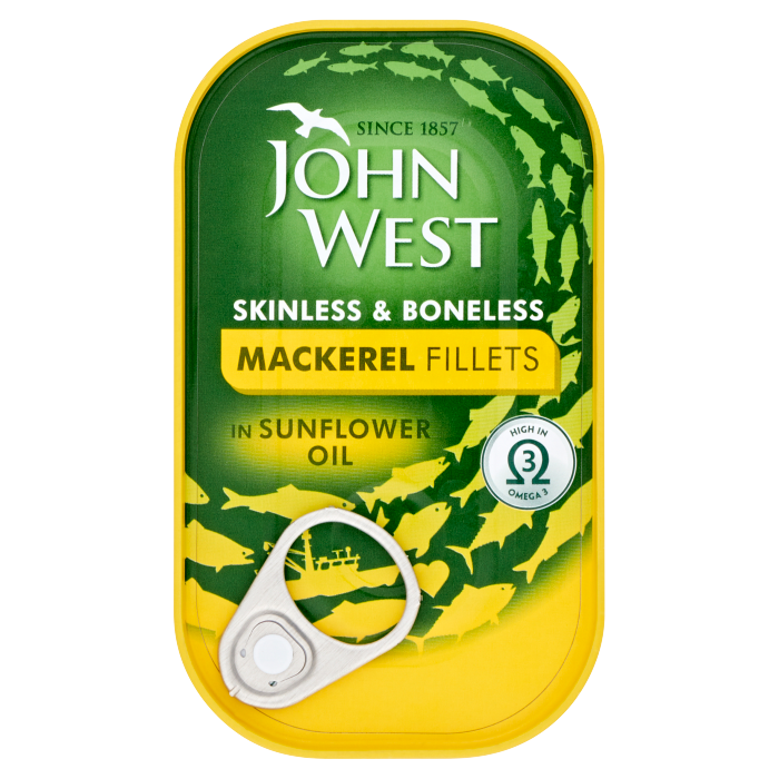 Mackerel Fillets in Sunflower Oil 125g John West Ireland