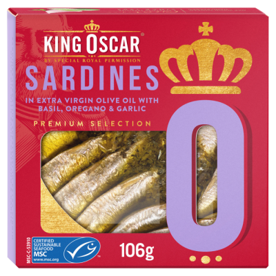 Sardines in Extra Virgin Olive Oil with Basil, Oregano and Garlic