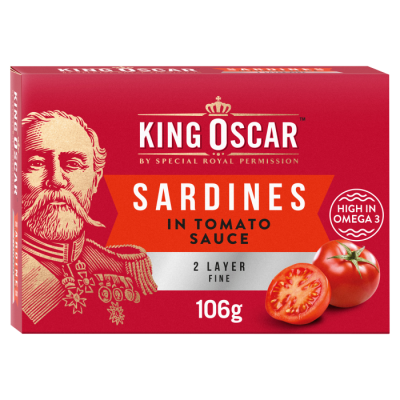 King Oscar Sardines in Tomato Sauce 106g King Oscar Sardines in Tomato Sauce 106g