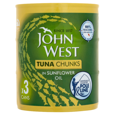 Tuna Chunks in Sunflower Oil 3X145g