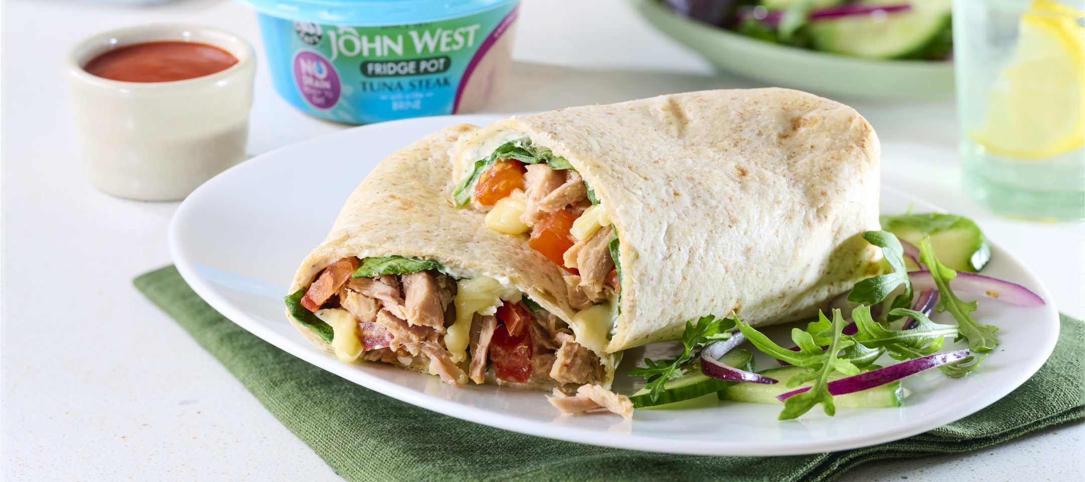 Tuna Melt Wrap in the Air Fryer John West Ireland